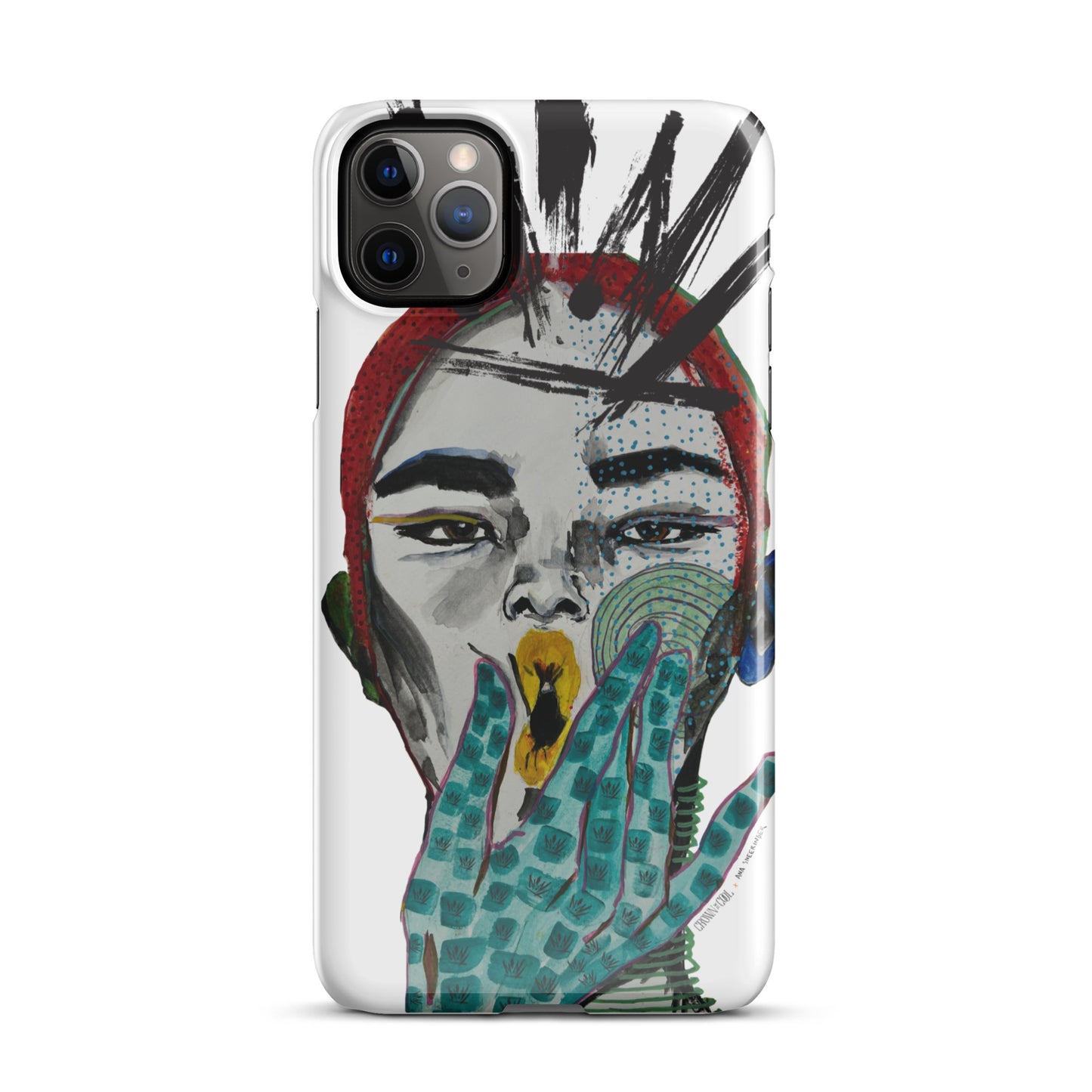 Crown The Cool x Ana Sneeringer Snap case for iPhone® Logo Version