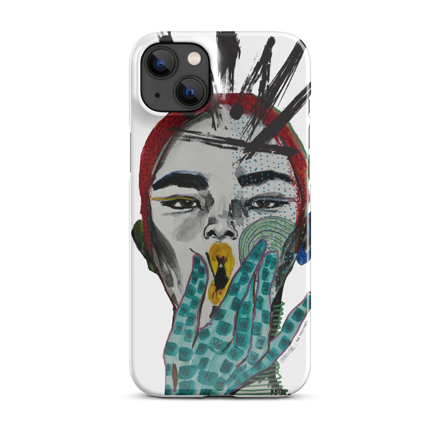 Crown The Cool x Ana Sneeringer Snap case for iPhone® Logo Version