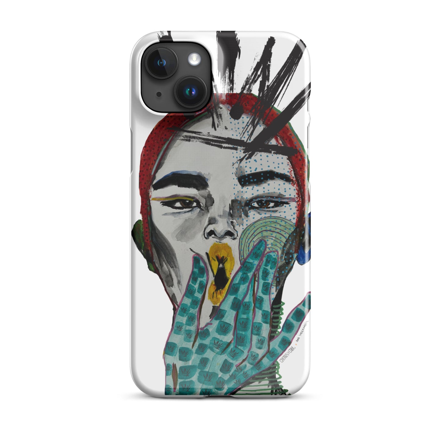 Crown The Cool x Ana Sneeringer Snap case for iPhone® Logo Version