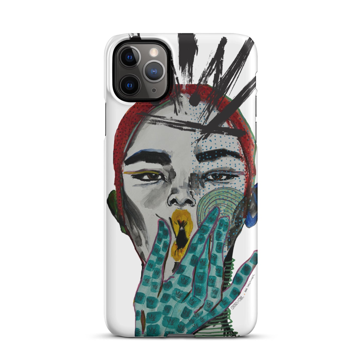 Crown The Cool x Ana Sneeringer Snap case for iPhone® Logo Version