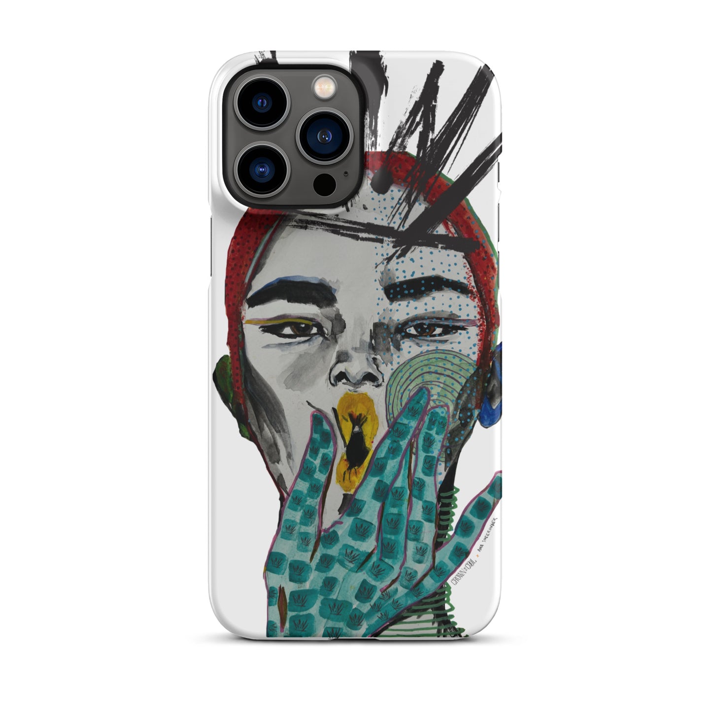 Crown The Cool x Ana Sneeringer Snap case for iPhone® Logo Version