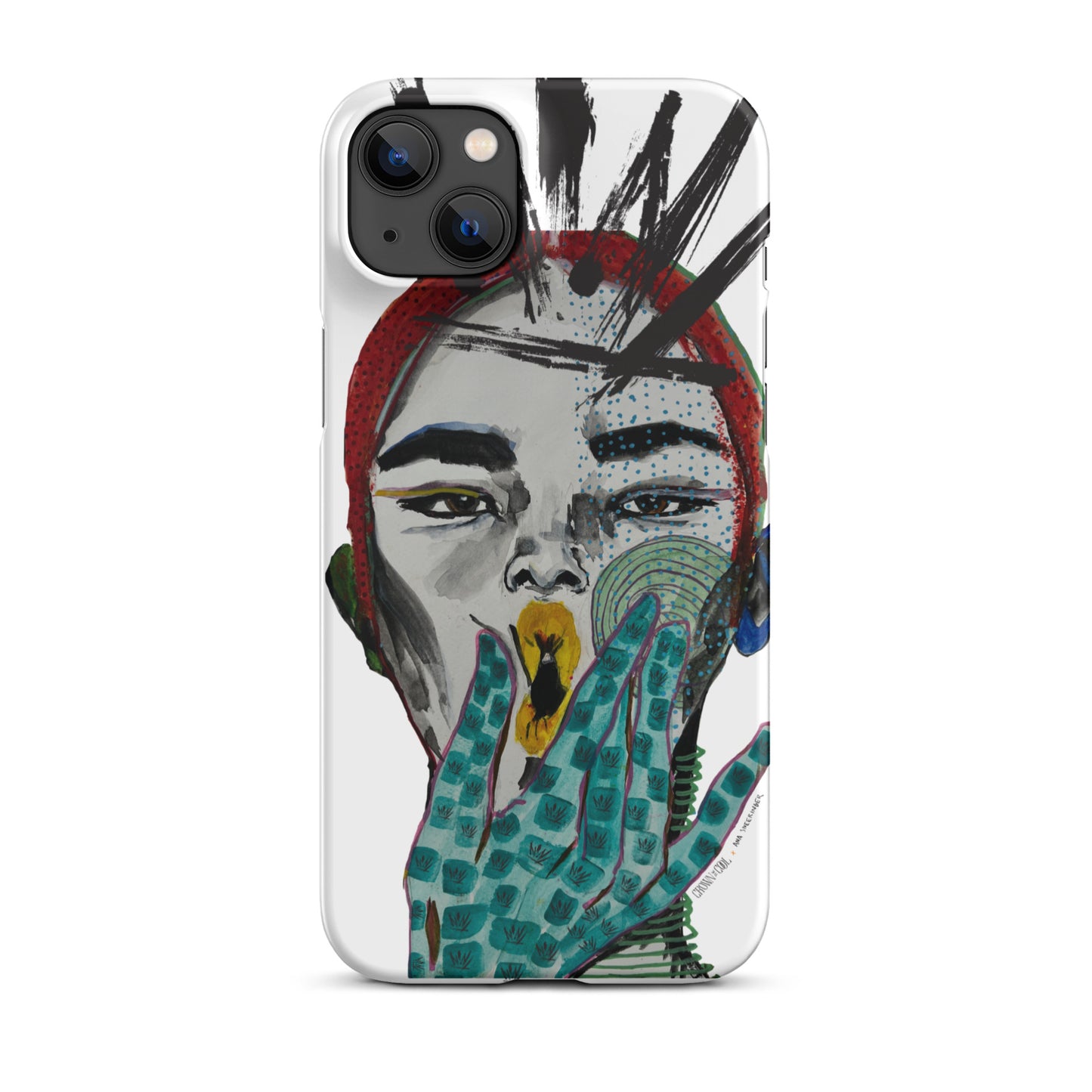 Crown The Cool x Ana Sneeringer Snap case for iPhone® Logo Version