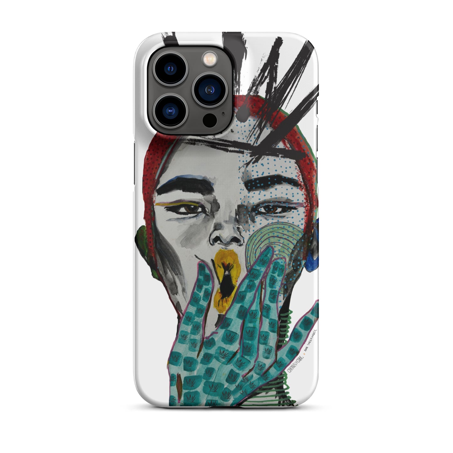 Crown The Cool x Ana Sneeringer Snap case for iPhone® Logo Version