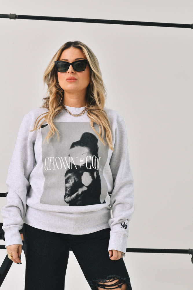 Crown The Cool, Graphic Crewneck Sweater