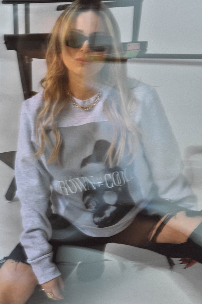 Crown The Cool, Graphic Crewneck Sweater