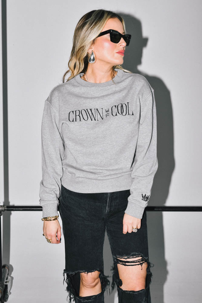 Crown The Cool, Logo Crewneck Sweater