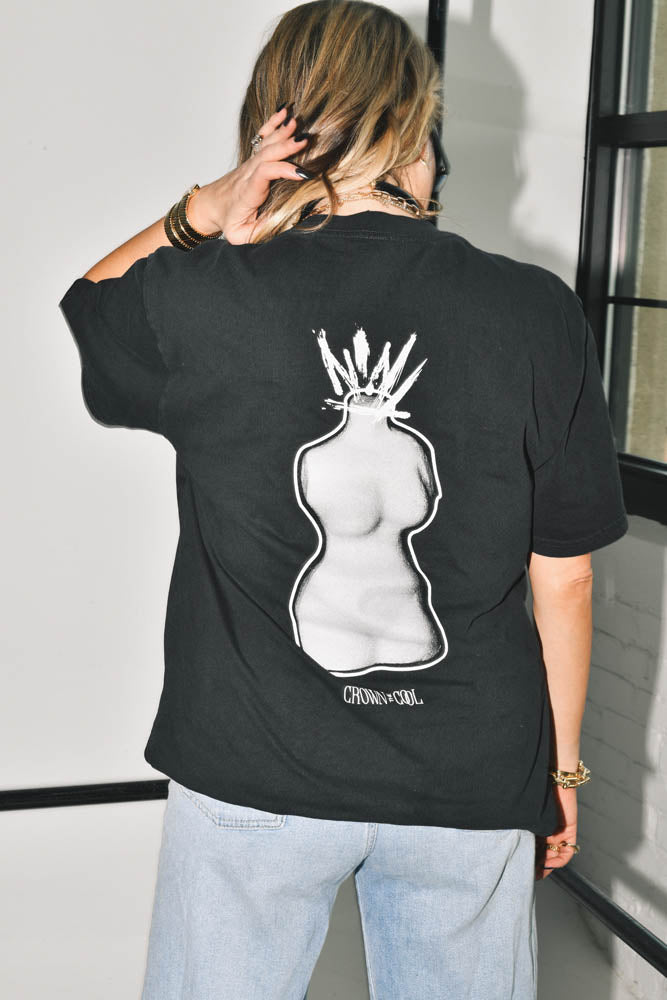 Crown The Cool, Graphic Silhouette T-Shirt